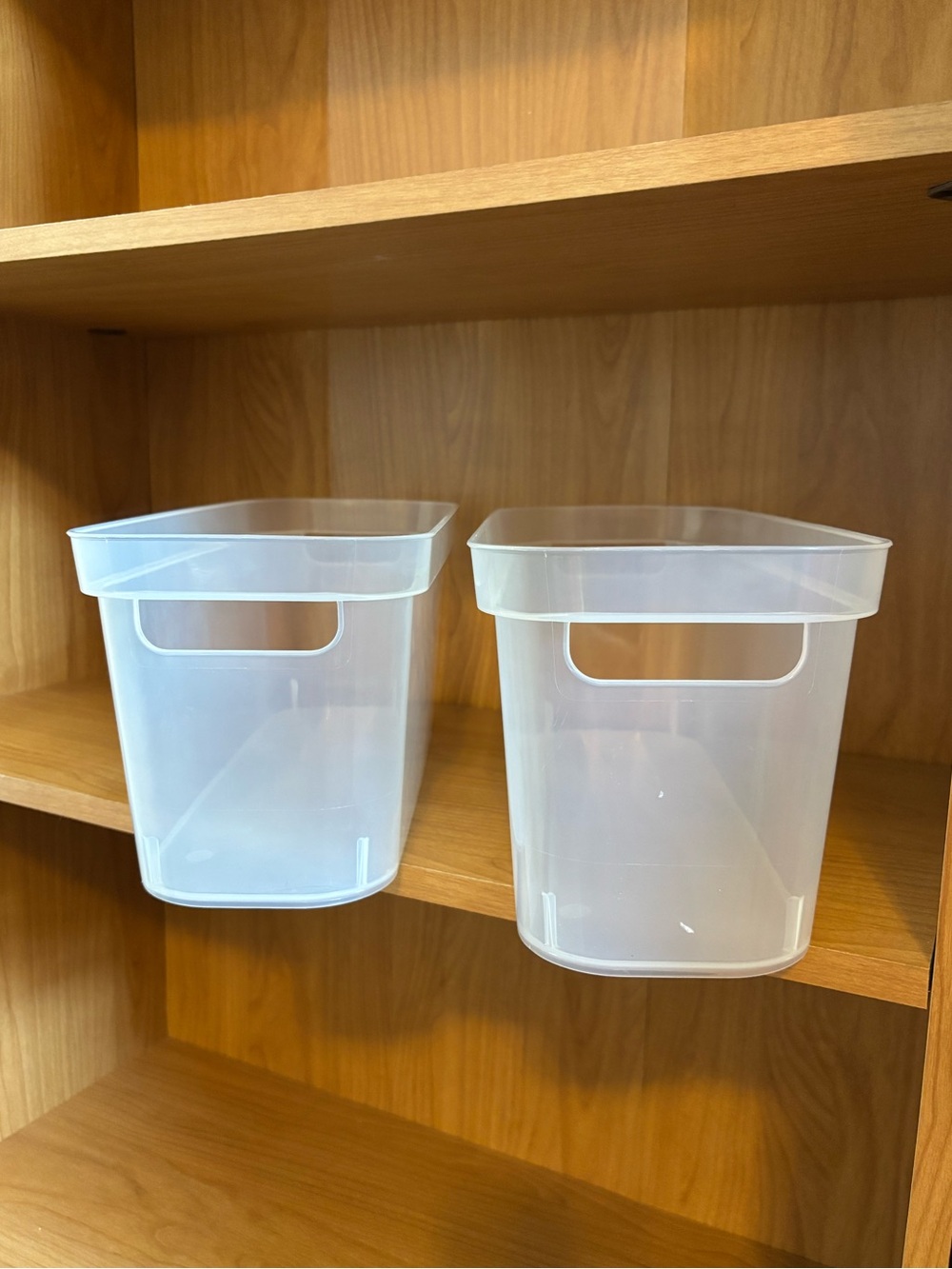 Target Clear Plastic Storage Bins (Set of 2)